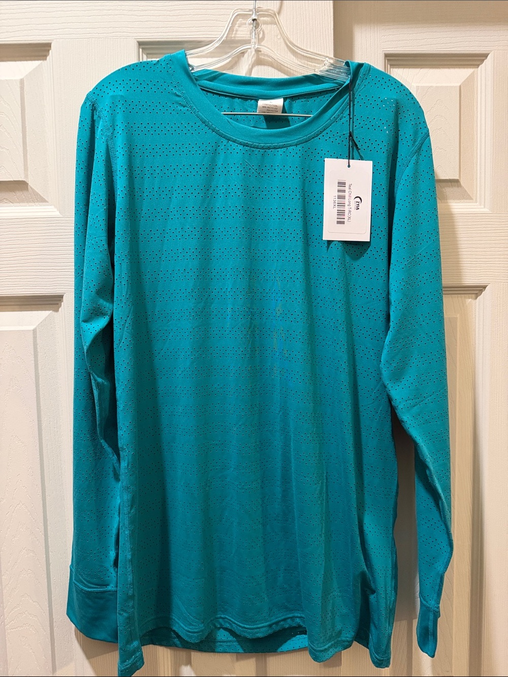 Zyia Teal Chill Long Sleeve Top